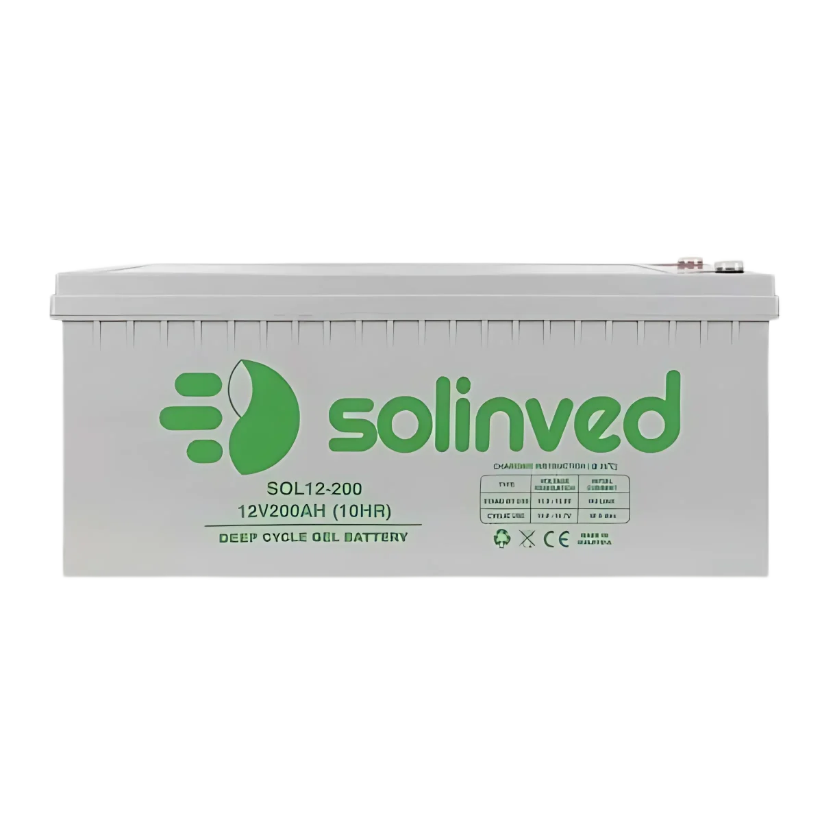 Solinved 12V 200Ah Jel Akü