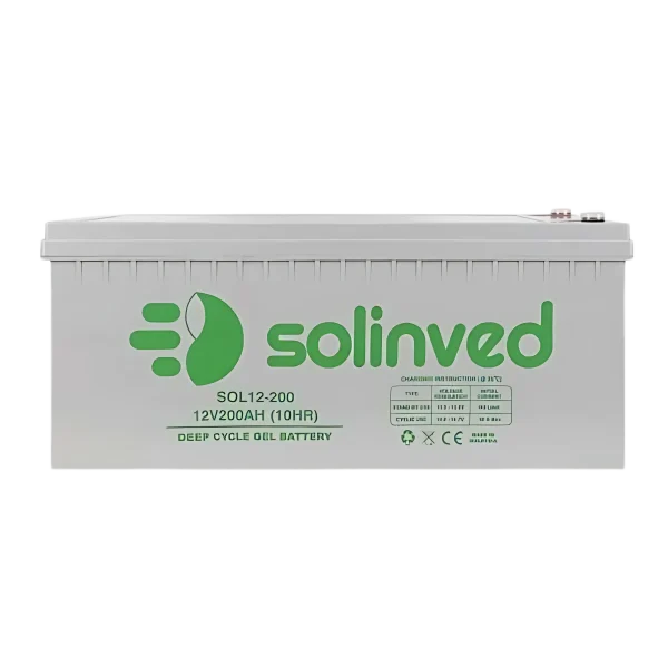 Solinved 12V 200Ah Jel Akü